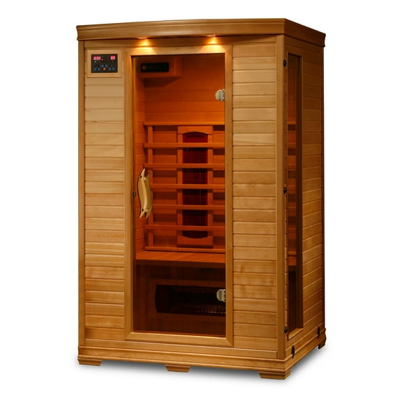 Coronado 2-Person Hemlock Infrared Sauna with 5 Ceramic Heaters, 75-in High