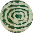 thumbnail image 1 of Ahgly Company Indoor Round Abstract Sage Green Abstract Area Rugs, 7' Round, 1 of 6