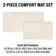 thumbnail image 3 of Apache Mills Cushion Comfort Sanibel Sea Shells in Papyrus Beige Kitchen Anti-Fatigue Mat, 18" x 30" & 20" x 41", 2 pack, 3 of 16