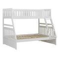thumbnail image 3 of Lexicon Galen Transitional Wood Twin over Full Bunk Bed in White, 3 of 5