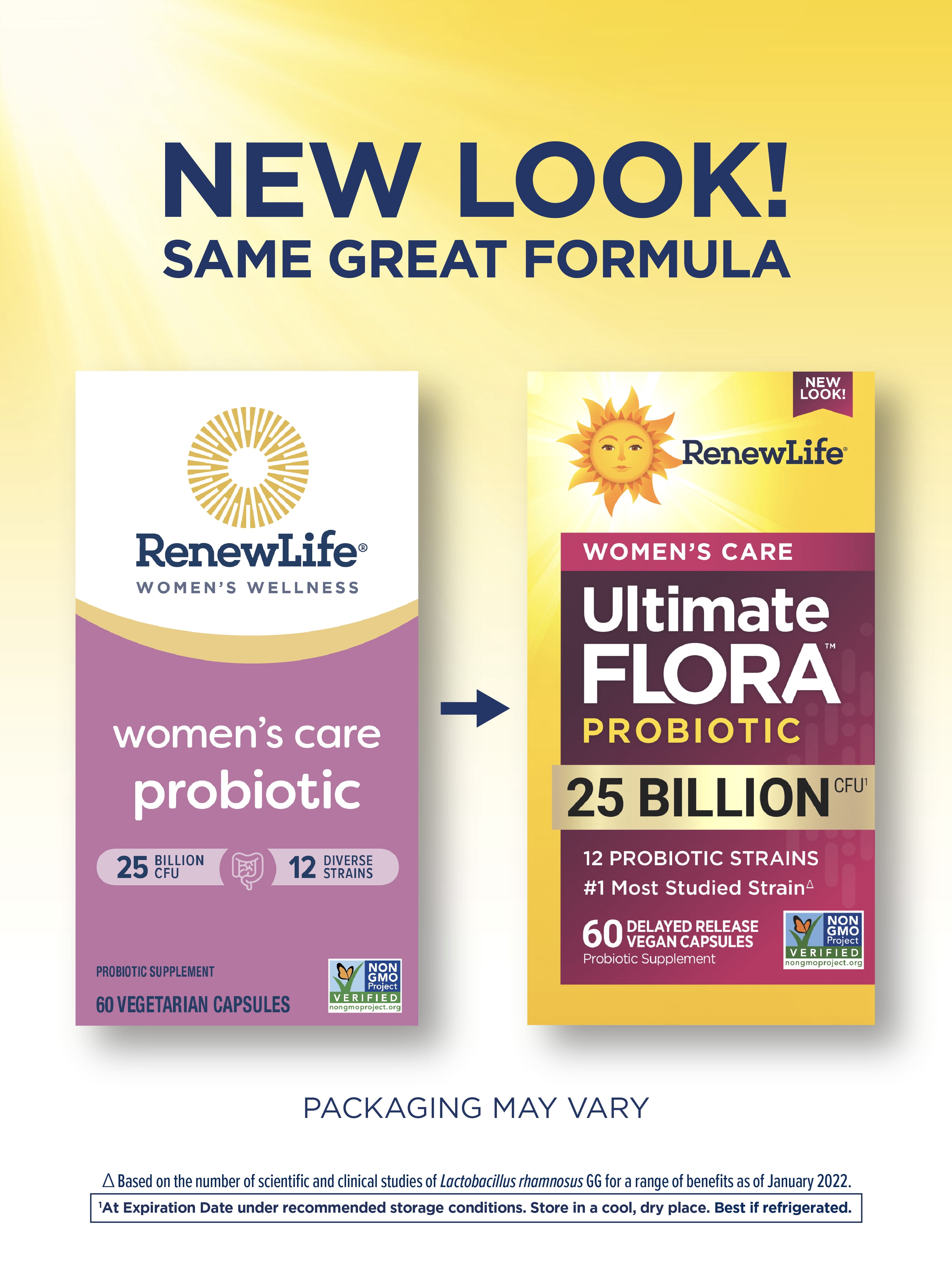 Ultimate Flora Probiotic Supplement | 60 Vegan Capsules | 25 Billion CFU | by Renew Life