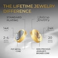 thumbnail image 4 of LIFETIME JEWELRY 11.5mm Flat Cuban Link Chain Necklace for Men 24k Real Gold Plated (18 inches), 4 of 7