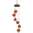 thumbnail image 4 of EUDIDV Suet Bird Feeder Outdoor Garden Hanging 6 Painted Lanterns Glass Balls Wind Chimes Hummingbird Feeder Bird Feeder Avian Feast Station, 4 of 7