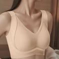 thumbnail image 4 of gakvbuo Wireless Support Bras For Women Full Coverage And Lift Plus Size Bras Post-Surgery Bra Wirefree Bralette Minimizer Bra For Everyday Comfort, 4 of 9