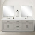 thumbnail image 6 of Shelter 84 in W x 22 in D White Oak Double Bath Vanity, White Quartz Top and 34 in Mirrors, 6 of 6