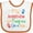 White and Orange, variant on Inktastic Meemaw and Peepaw Love Me Boys or Girls Baby Bib