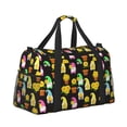 thumbnail image 2 of Picia Gnomes With Sunflowers Print Travel Duffle Bag,Weekender Bags for Women with Shoe Compartment, Gym Duffel Bag with Wet Pocket, Hospital Bags for Labor and Delivery, 2 of 7