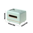 thumbnail image 3 of Magnetic Tissue Box, 7.68x5.71x5.51in Green/Gray - Plastic, Multifunctional Remote Control Storage For Living Room, 3 of 6