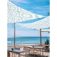 thumbnail image 2 of Teal Blue Modern Geometric Sun Shade Sail 12' x 16', Abstract Square Rectangle Outdoor Sunshade Canopy, Waterproof UV Block Patio Covers for Garden Yard Beach, 2 of 9