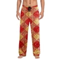 thumbnail image 3 of Xcmzpl Chrismas Pajama Pants for Men Men's Sleepwear Ugly Pajama Bottoms Elastic Waist Baggy Plaid Sleep Pants with Pocket, 3 of 10