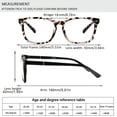 thumbnail image 2 of 4 Pack Blue Light Blocking Reading Glasses Women Men,Spring Hinge Computer Readers,Anti UV Ray Square Nerd Eyeglasses, 2 of 7