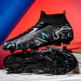 thumbnail image 2 of ChiVerve Men's High Top Soccer Shoes FG Long Spikes Adult Football Shoes Lightweight Professional Athletic Training, 2 of 8