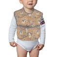thumbnail image 4 of Bingfone Mess-Proof Baby Bib - Waterproof Bib for Baby Boy or Girl with Food Catcher Pocket, Unisex-Cactus Alpaca, 4 of 6