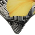 thumbnail image 4 of Outdoor Decor by Commonwealth Sunny Citrus  Large Tropical Flowers Printed Pillow 24 x 24 in White, 4 of 4