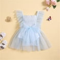 thumbnail image 2 of Mercatoo Baby Girl Summer Clothes 𝐍ewborn Romper Tulle Tutu Dress Cute Toddler Birthday Dresses I𝐧fant Photoshoot Outfit, 2 of 7