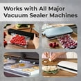 thumbnail image 4 of (2 pack) EverOne Vacuum Sealer Bag Roll for Sous Vide & Food Saver, 8" X 50, 2Count, Clear, 4 of 8