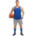 thumbnail image 3 of Brybelly SSOC-006L Basketball Compression Socks, Navy & Yellow - Large, 3 of 6