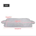 thumbnail image 4 of 147 * 70 Car Front and Rear Windshield Sunshade Window Visor Cover Silver, 4 of 5
