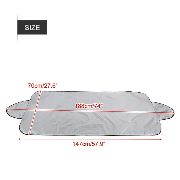 Parasol para ventana, 147 x 70, parasol para parabrisas de coche, cubierta para visera, valor excepcional