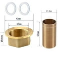 thumbnail image 2 of Faucet Fixed Foot Screw Cold Hot Water Brass Pipe Nuts Tap Repair Nut Extension, 2 of 9
