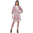 thumbnail image 2 of Moomaya Short Printed Crossover&nbsp;Kimono&nbsp;Robes&nbsp;For Girls Nightwear Dressing Gown, 2 of 6