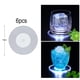 thumbnail image 2 of Posavasos con luz LED, paquete de 6 posavasos luminosos, posavasos LED acrílicos que cambian de color para barra de vidrio, jugo, cerveza, bodas, fiesta de Navidad, decoración, regalo (redondo), 2 of 6