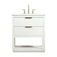 thumbnail image 3 of 30 inch single bathroom vanity in white, 3 of 8