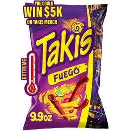 Takis Xtreme Lime 9.9 oz Sharing Size Bag, Lime Rolled Tortilla