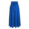 thumbnail image 3 of Falda RANPHEE Ariel Maxi Falda azul con abertura de cintura alta M, 3 of 5