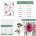 thumbnail image 6 of Pink Roses Tie Up Curtains for Windows, Adjustable Balloon Window Shades, Romantic Flowers Leaves Vintage Country Kitchen Window Treatments Adjustable Roll Up Curtain for Basement/Nursery 52"x45", 6 of 8