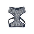 thumbnail image 3 of Petco Brand - Bond & Co. Black & White Floral & Plaid Reversible Dog Harness, Large, Blue, 3 of 7