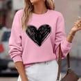 thumbnail image 4 of Sweatshirts for Women Crewneck Long Sleeve Loose Fit Tops Printed Fashion Tops, 4 of 6