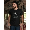 thumbnail image 2 of Cyclist Riding His Bike  T-Shirt Men -Image by Shutterstock, Male Large, 2 of 4