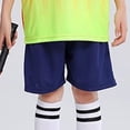 thumbnail image 6 of KPOPLK Boys Athletic Shorts Set - 2 Piece Dry Fit Boys Short Sleeve Shirt & Basketball Shorts - Activewear Gym Short Clothing Size 5-6 Years,Ornge, 6 of 6