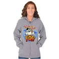 thumbnail image 4 of Airbrushed Tootsie Roll Pop Mascot Zip Up Hoodie Men's Women's Brisco Brands M, 4 of 6