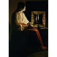 thumbnail image 2 of Georges de La Tour 14x18 Gold Ornate Wood Frame and Double Matted Museum Art Print Titled - The Penitent Magdalen (ca. 1640), 2 of 4