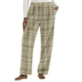 thumbnail image 3 of DDAPJ pyju Womens Fleece Lounge Pants Fuzzy Warm Pajama Bottoms Novelty Graphic Print Winter Casual Pants with Pockets Khaki L, 3 of 5