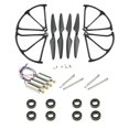 thumbnail image 2 of Hélice Prop + Parachoques + Ejes de Cojinete Conjunto de Accesorios para X4 H502S H502E H507A RC Quadcopter Negro CUTICAT Props de hélices de drones RC, 2 of 8
