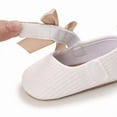 thumbnail image 6 of Yoyauz Baby Girl Mary Jane Shoes Anti Slip Rubber Sole Ballet Slippers Princess Dress Wedding Shoes Newborn Kids Shoes Toddler Shoes（0-12 Month）, 6 of 7