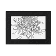 thumbnail image 1 of Marco de Fotos de escritorio Crisantemo silueta flor de la planta Negro 5x7 pulgadas Unbranded, 1 of 4