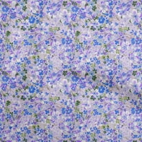 oneOone Cotton Cambric Blue Fabric Floral Dress Material Fabric Print Fabric By The Yard 42 Inch Wide