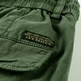 thumbnail image 4 of WREESH Men's Cargo Shorts Sports Csaual Elastic Waist Multi-Pockets Relaxed Summer Short Pants Outdoor Workout Shorts Olive Green, 4 of 8