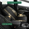thumbnail image 3 of DIKSOAKR Car Seat Covers Front Seats for Honda Civic 2003-2025 2026 Waterproof Leather Seat Covers Comfort Car Seat Protector with Lumbar Support Black,Front Set(2 Seats), 3 of 9