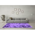thumbnail image 3 of Ahgly Company Indoor Rectangle Abstract Purple Modern Area Rugs, 2' x 5', 3 of 4