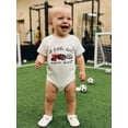 thumbnail image 6 of BemeyourBBs Newborn Baby Boys Summer Clothes Infant Baby Boys Football Outfit Bubble Romper Soccer in Tractor Print Short Sleeve Bodysuit Playsuit Jumpsuit, 6 of 9