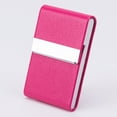 thumbnail image 6 of XUFLVPSEF Business Card Holder Case PU Leather Business Card Case Name Card Holder Slim Metal Pocket Card Holder with Magnetic Shut, 6 of 9