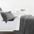 thumbnail image 3 of ienjoy Home Solid Print Duvet Sets, Full/Queen, Gray, 3-Pieces, 3 of 5