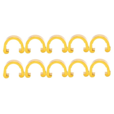 

Zehuanyu 10PCS Wire Clamps Tubing Clips Mountain Bike C Shaped Buckle Bike Line Pipe Fixing Pipe Clamp Line Clips Bike Brake Line Buckle (Golden)