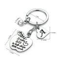 thumbnail image 2 of TINGN Initial Apple Keychain Teacher Gifts for Women Best Teacher Gifts Teacher Keychain, 2 of 5