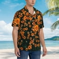 thumbnail image 5 of Daiia Daisies Hawaiian Shirt for Men Gentle Cotton Regular Short Sleeve Casual-Medium, 5 of 9